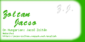 zoltan jacso business card