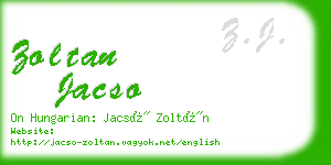 zoltan jacso business card